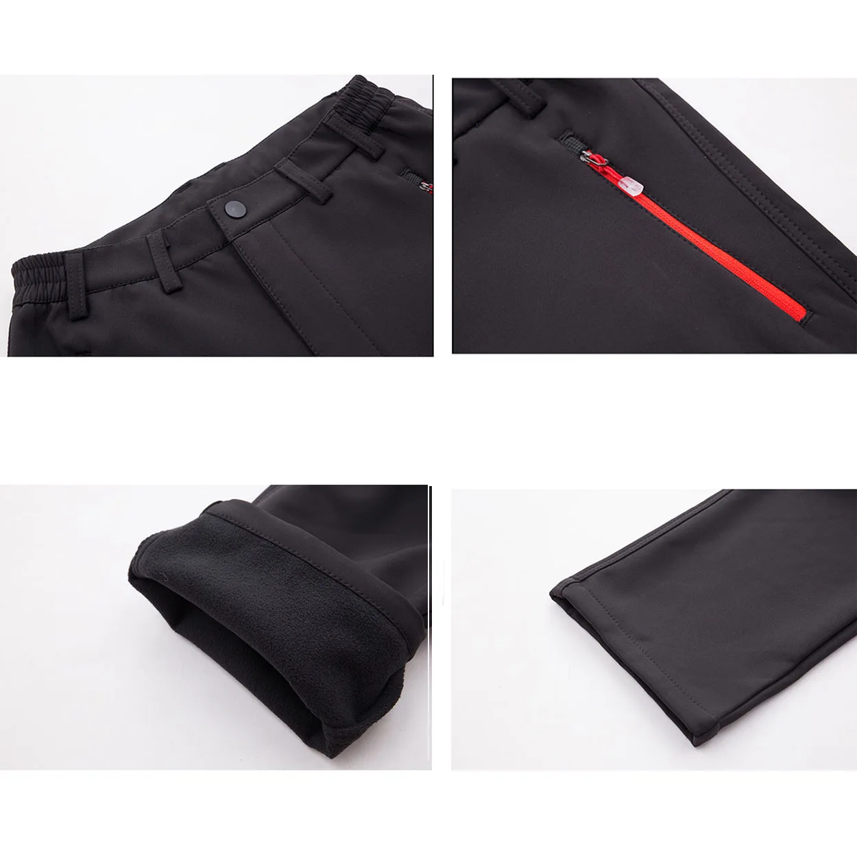 Senderismo hombres mujeres Otoño Invierno Soft Shell pantalones cálido terciopelo engrosamiento esquí al aire libre Trekking Pantalones deportivos más el tamaño