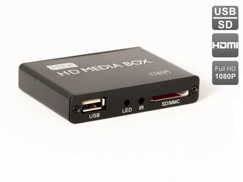ФОТО Mini Media Player HDMI Box TV Video Multimedia Player Full HD 1080p Support MPEG/MKV/H.264 AV USB. AVS0155PP