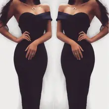 Модное женское облегающее платье бодикон без рукавов вечерние сексуальные вечерние платья