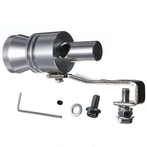Coche Universal Turbo sonido silbato silenciador tubo de escape volar Vale BOV silbador simulador tamaño M