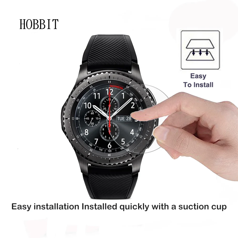2 упаковки для Samsung Gear S3 Classic /Frontier Smart Watch 2.5D 9H твердость прозрачное устойчивое к