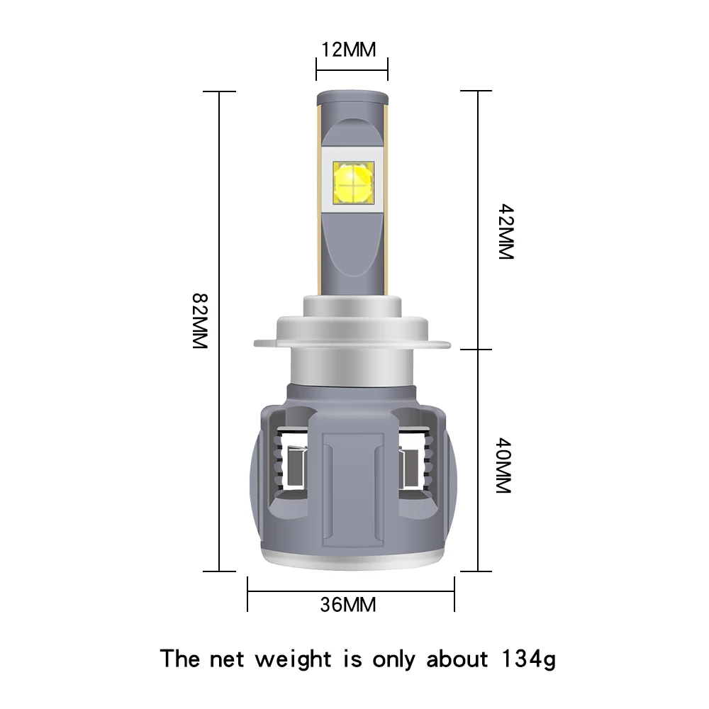 2 шт. H4 светодиодные лампы H7 LED H11 H8 H9 9005 9006 9007 9012 Автомобильные фары конверсионный
