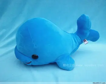 

Stuffed animal 38cm blue dolphin plush toy doll high quality gift present w1131