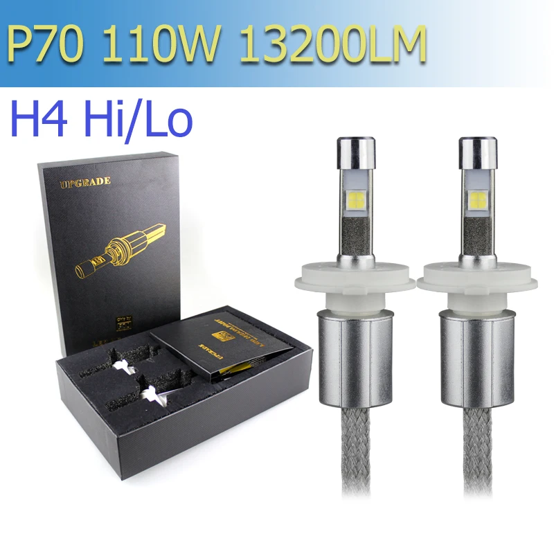 XHP 70 P70 светодиодные лампы для автомобильных фар H7 H8 H9 H11 H4 HB3 HB4 9005 9006 55 Вт 6600LM 5000K 6000K