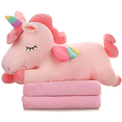 

Girl Heart Pillow Quilt Dual-use Multi-function Napping Pillow Personality Cute Coral Velvet Blanket 2 in 1