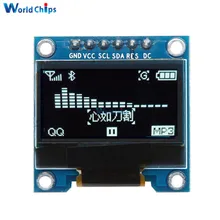 0,96 дюймов 6Pin IIC IEC OLED Белый ЖК-дисплей модуль 12864 SPI интерфейс 0,9" чип привода SSD136 для Arduino Raspberry Pi SMT32