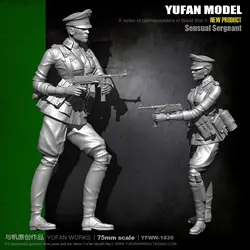 Yufan модель 1/24 75 мм Солдат модель комплект рисунок Unmounted Yfww-1839