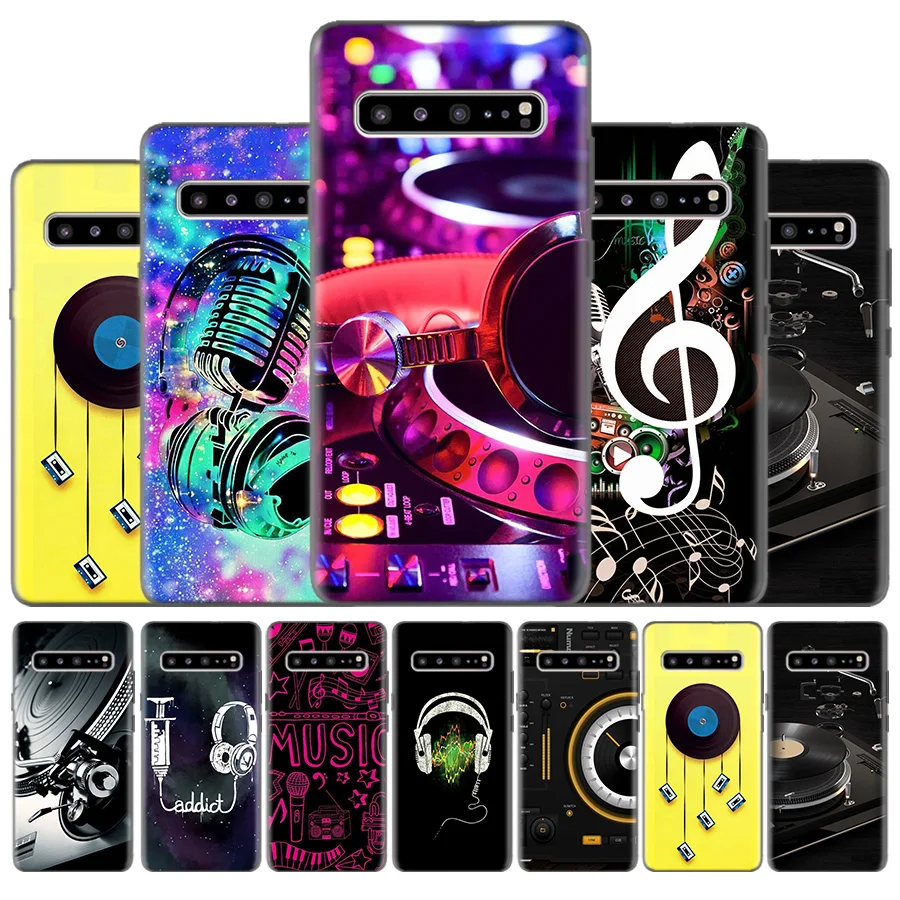 

Silicone Phone Case Cover For Samsung Galaxy S10 S10e 5G S9 S8 J8 J6 J4 Plus 2018 M40 M30 M20 M10 S10+ S9+ S8+ Capa DDJ DJ Music