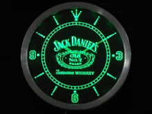 Nc0477 Whiskey Neon Sign Horloge Murale LED (a048-b conception) En Gros Dropshipping