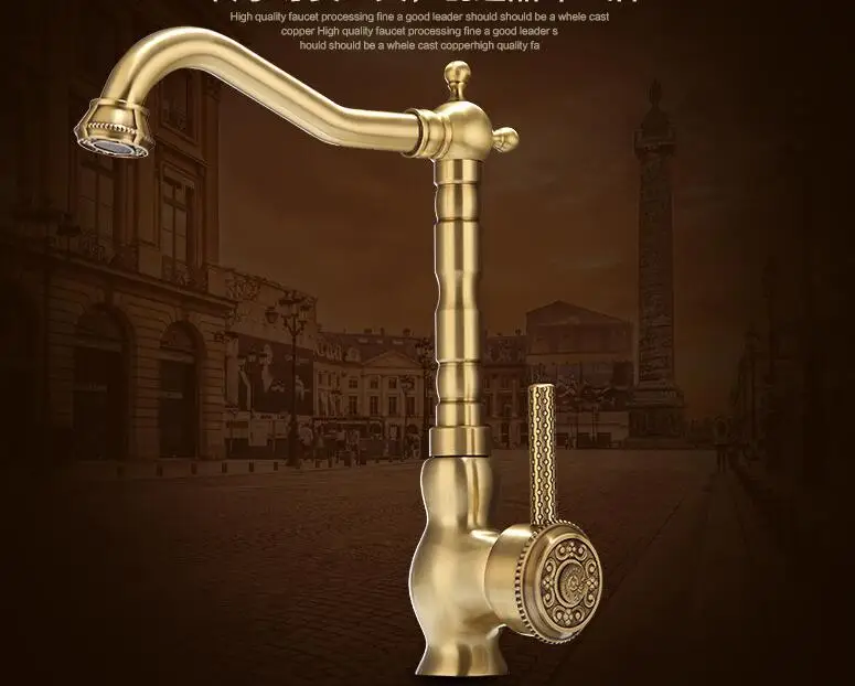 Copper Cool and Hot Water Faucet Kitchen Faucet, Vegetable Washing Pot Faucet, Upper Pot Faucet free shipping