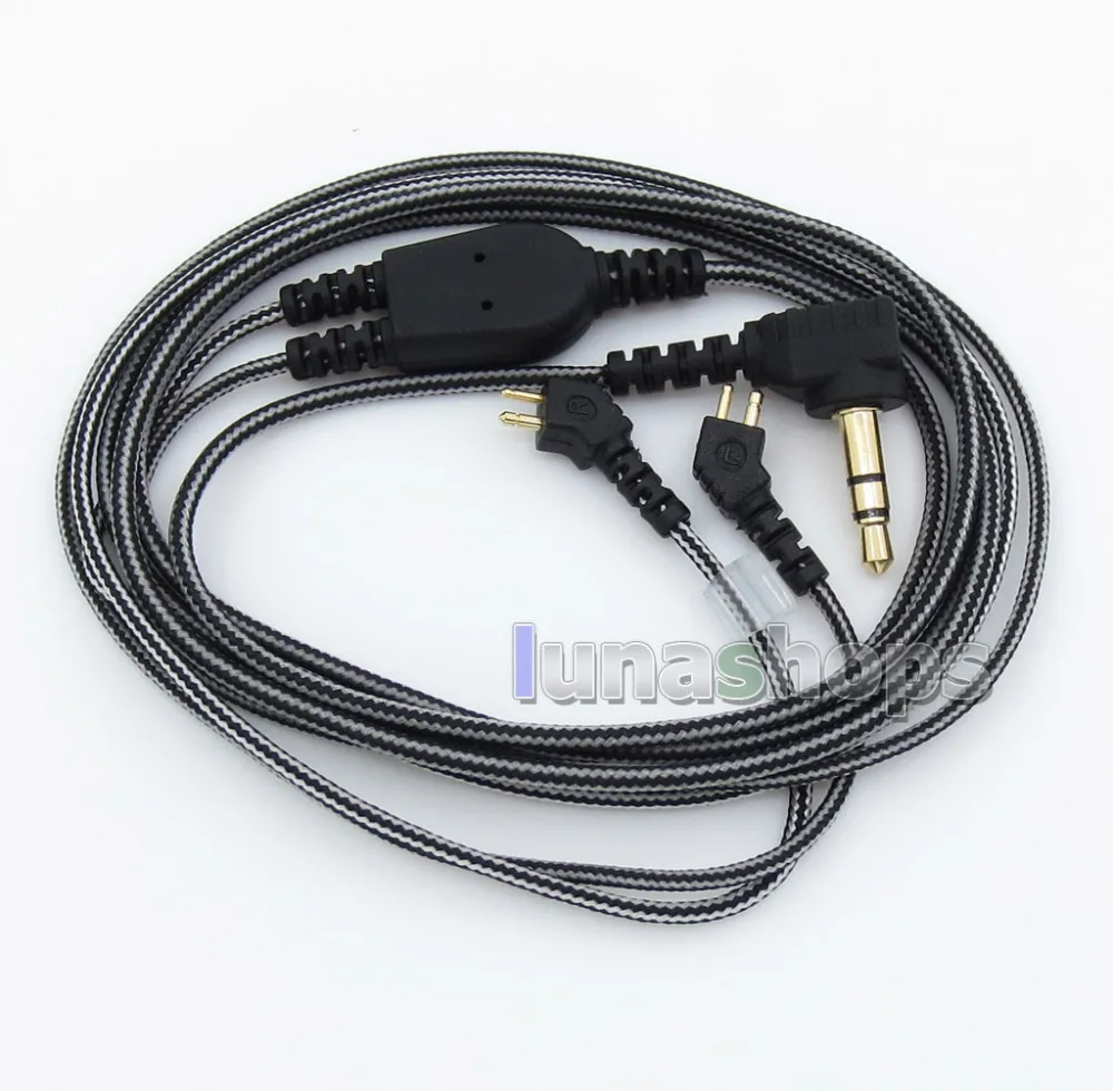 LN005505 черный и белый наушников аудио кабель для Etymotic ER4B ER4PT ER4S ER6I ER4 ER4SR ER4XR