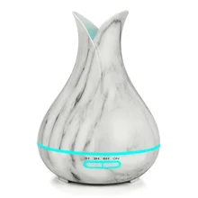 400ml Marble Pattern Electric Aroma Essential Oil Diffuser Ultrasonic Air Humidifier Aromatherapy Essential Oil Mist Maker devisib essential oil diffuser 700ml air humidifier aroma lamp aromatherapy electric ultrasonic aroma diffuser mist maker
