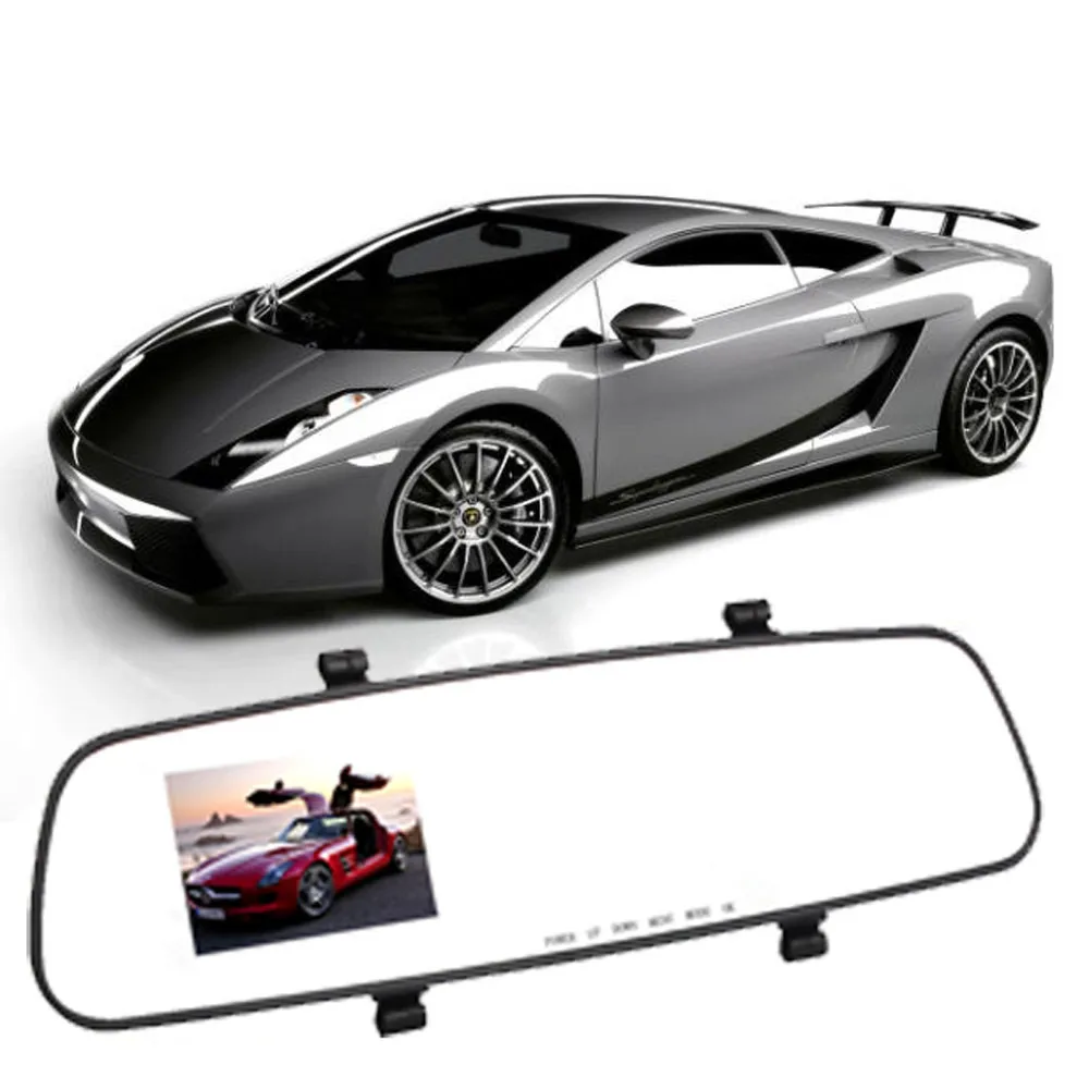 

New Hot 2.4 Full HD 1080P Auto Car DVR Rearview Mirrors G-Sensor Camera Video Recorder Dash Cam Dashcam Free Shipping