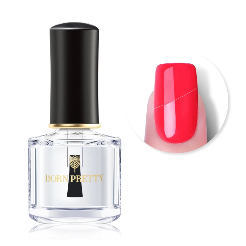 6 мл розовый черный белый лак для ногтей чистый цвет лак для ногтей мерцающий лак для ногтей Блестящий лак для ногтей дизайн для украшения ногтей - Цвет: Top Coat