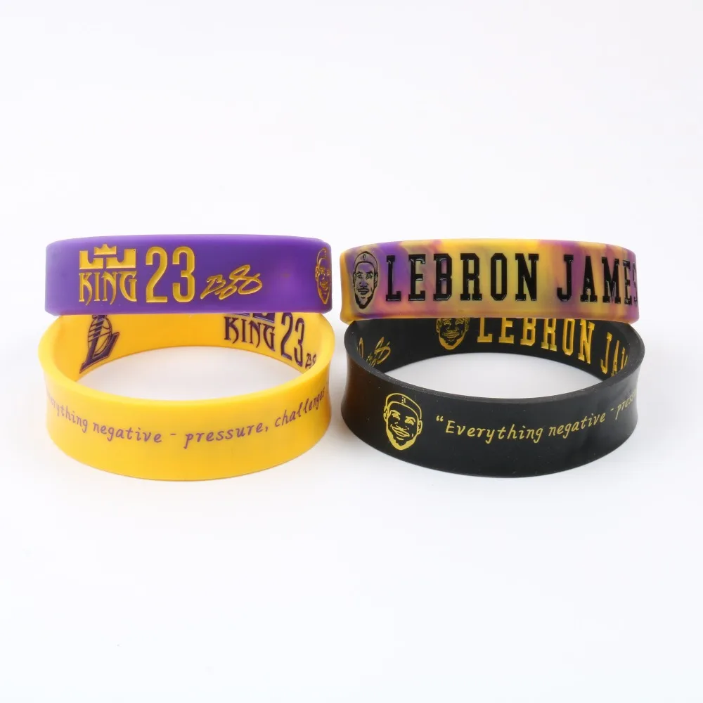 New Design Basketball Player Silicone Bracelets Lebron James Avatar