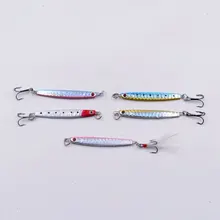 2016 Artificial Quality Metal Spoon Jigging 3D Glasses 11g, 8cm Sea Fishing Jig Lures Superhard Lead Fish Bait