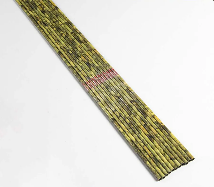 

6.2mm 6/12/24pcs Camo Pure Carbon Arrow Shaft for Archery Hunting Shooting