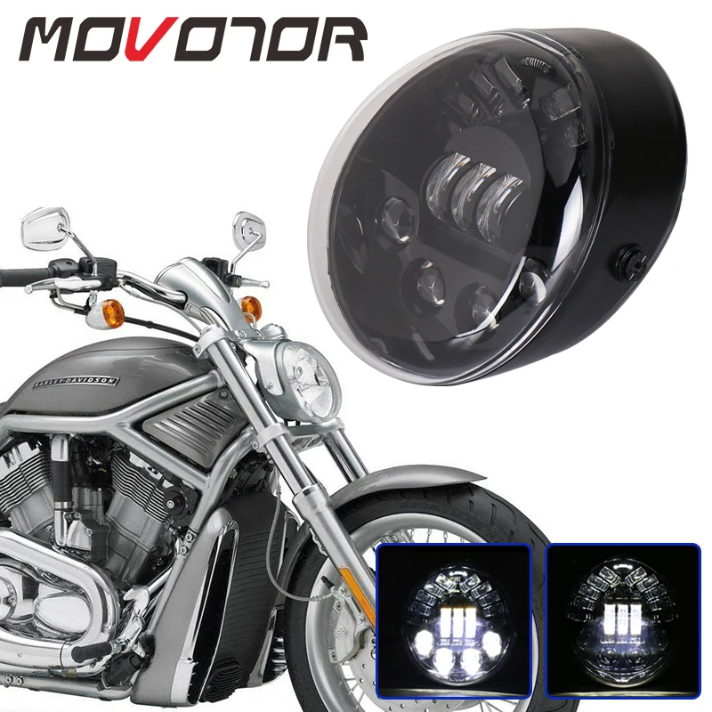 Buy 60W VRSC/V ROD LED Headlight With daytime running