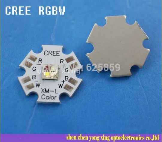 Бесплатная доставка 10 шт. Вт Cree XLamp XM-L RGBW RGB белый цвет светодиодный излучатель