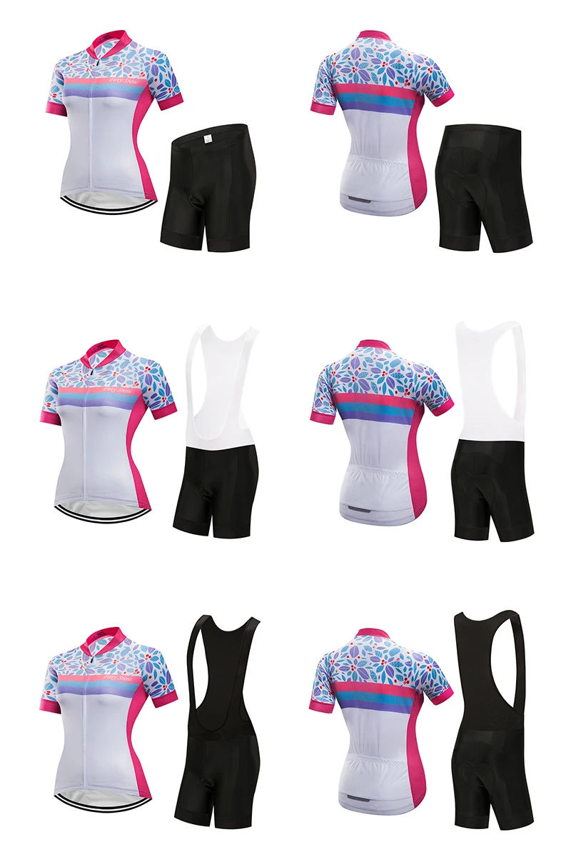 Для женщин на открытом воздухе Велосипеды летняя одежда дорожный велосипед Джерси велоодежда MTB Велоспорт нагрудник комплект кружевное платье с коротким рукавом спортивная форма Одежда