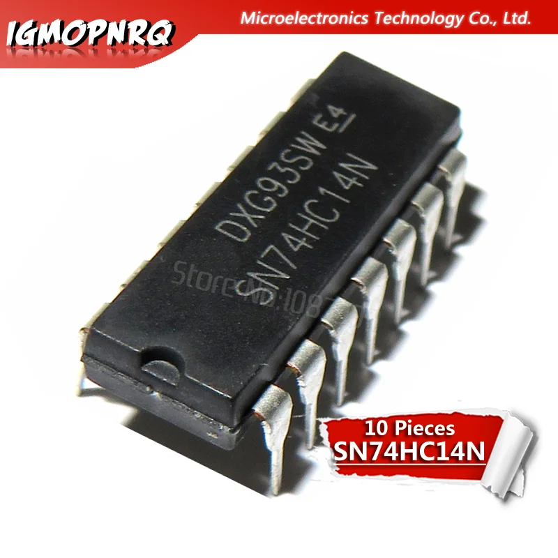 10 шт. SN74HC14N 74HC14 SN74HC14 DIP 14 инверторы Hex Schmitt Trigger new original| |