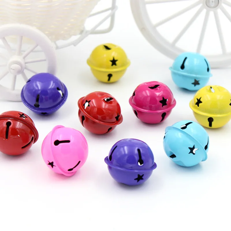 

5Pcs Iron Loose Beads Jingle Bells Christmas Decoration Pendants DIY Christmas Bells Crafts Handmade Accessories Size 30*25mm