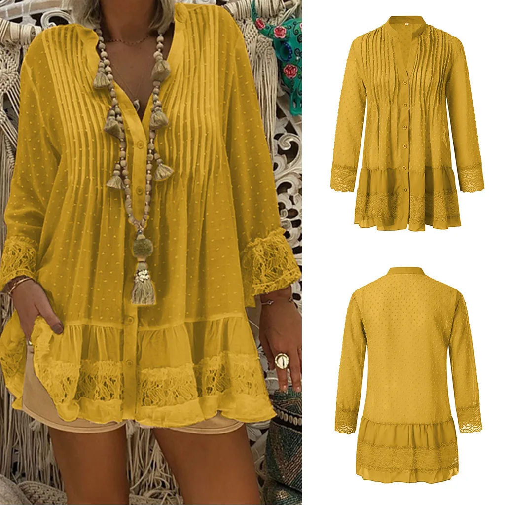 

2019 Tshirt Women V Neck Caftan Boho Beach Cover Plus Size Ladies Vintage Hippie Baggy Camiseta Mujer Top Women Harajuku T Shirt