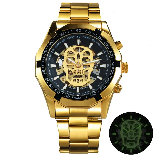 AUTO SKULL GOLD BLK