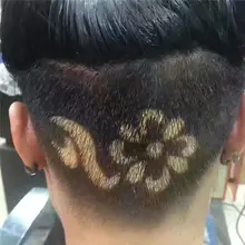 Мода 25 шт./компл. для мужчин крутые DIY салонные трафареты для тату трафареты парикмахерские инструменты аксессуары машинка для стрижки волос тату