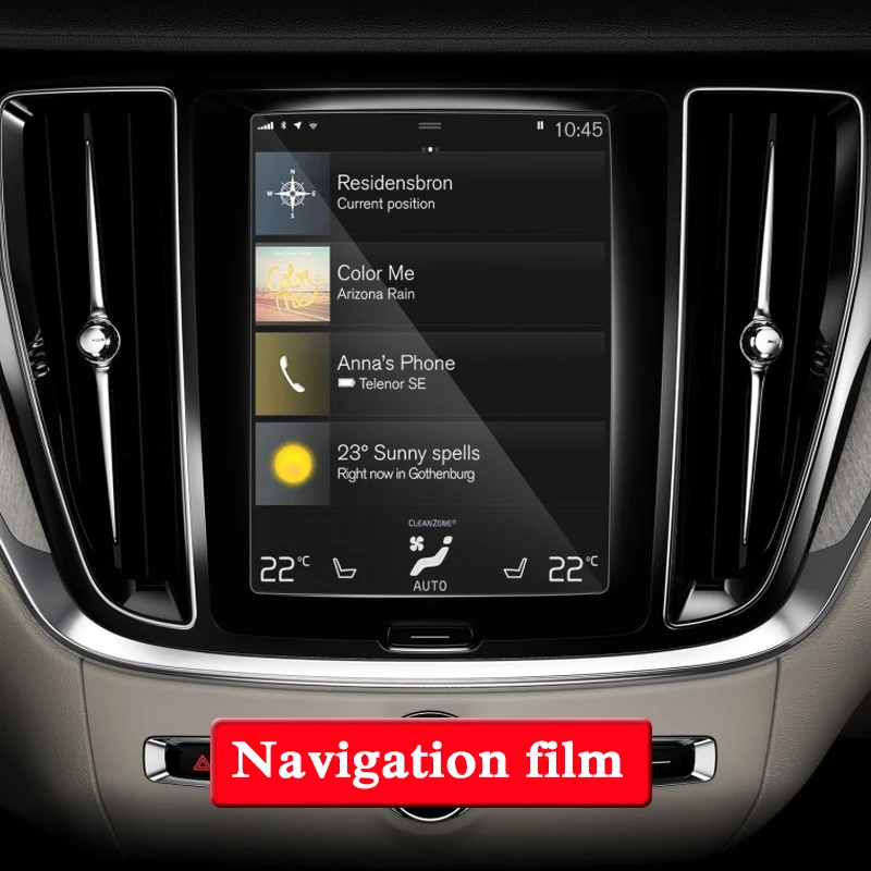 Gps навигационный экран, стальная стеклянная пленка для Volvo S60,-Н. В., ТПУ, панель приборов, экран, пленка, автомобильные наклейки, аксессуары
