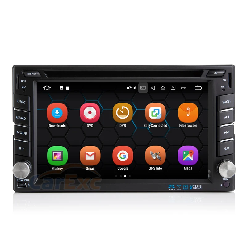 2G ram Android 9,0 OS In-Car мультимедийная система для 2 DIN универсальное радио с DVD gps навигационное головное устройство