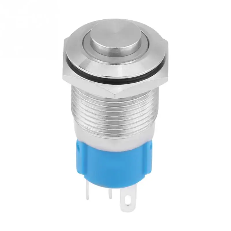 

Car 16mm High Head Ring Angle Eye Self Locking Metal Button Switch with 12 V LED Light