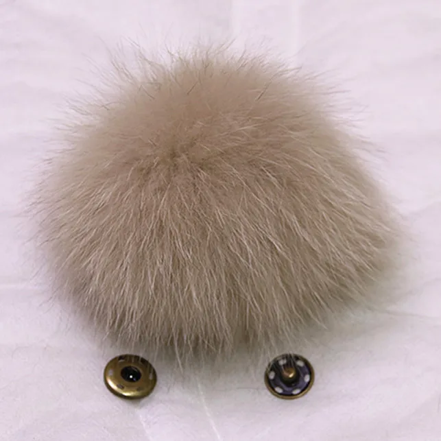 Yiyyunshu 13-14 см натуральный лисий мех шапка с меховым помпоном для шляпа и сумка натуральный мех шары помпоны для шапок - Цвет: color 14