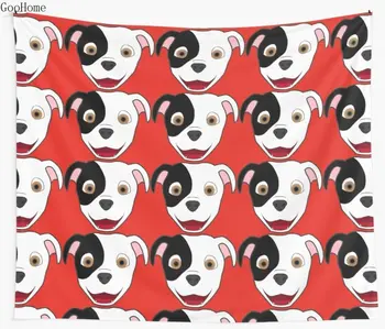 

Spotted Pitbull Face Wall Tapestry Cover Beach Towel Throw Blanket Picnic Yoga Mat Home Decoration