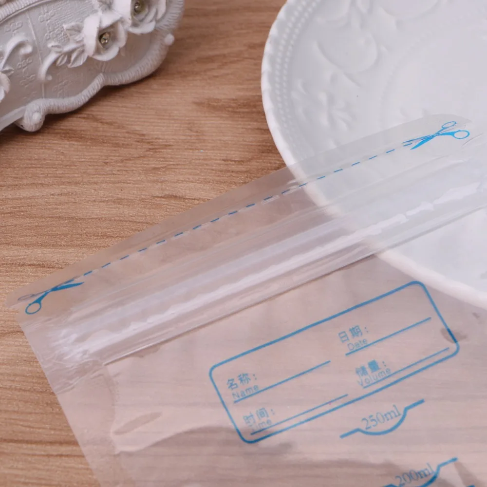 10PC Baby Food Storage Bags Breastmilk Storage Bag Formula Dispenser Breast Milk Pack Mum Breast Pump Accessories Packs BPA Free