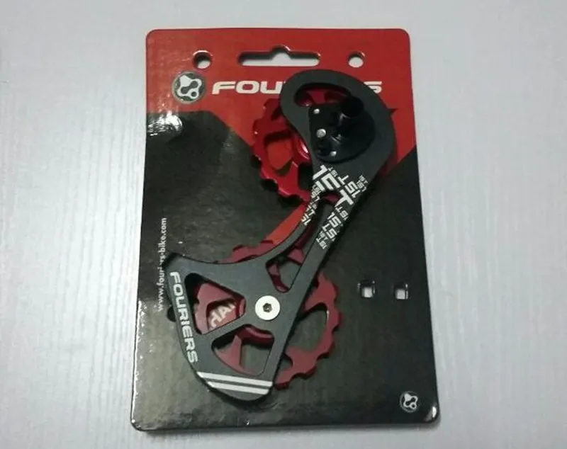 FOURIERS 15 T-15 T bicicleta de transmisión de carretera híbrida de cerámica rodamiento de jockey ruedas de derailleur trasero para RD 9000 /9070/6800 FOURIERS 15 T-15 T bicicleta de transmisión de carretera híbrida de cerámica rodamiento de jockey ruedas de derailleur trasero para RD 9000 /9070/6800