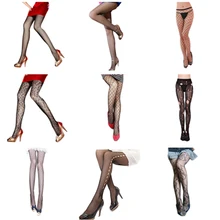 Fishnet Stockings Club Party Hosiery Slim Retro Hollowed Out Fishnet Stockings Hollow Out Sexy Pantyhose Black Women Stocking hollow out fishnet top