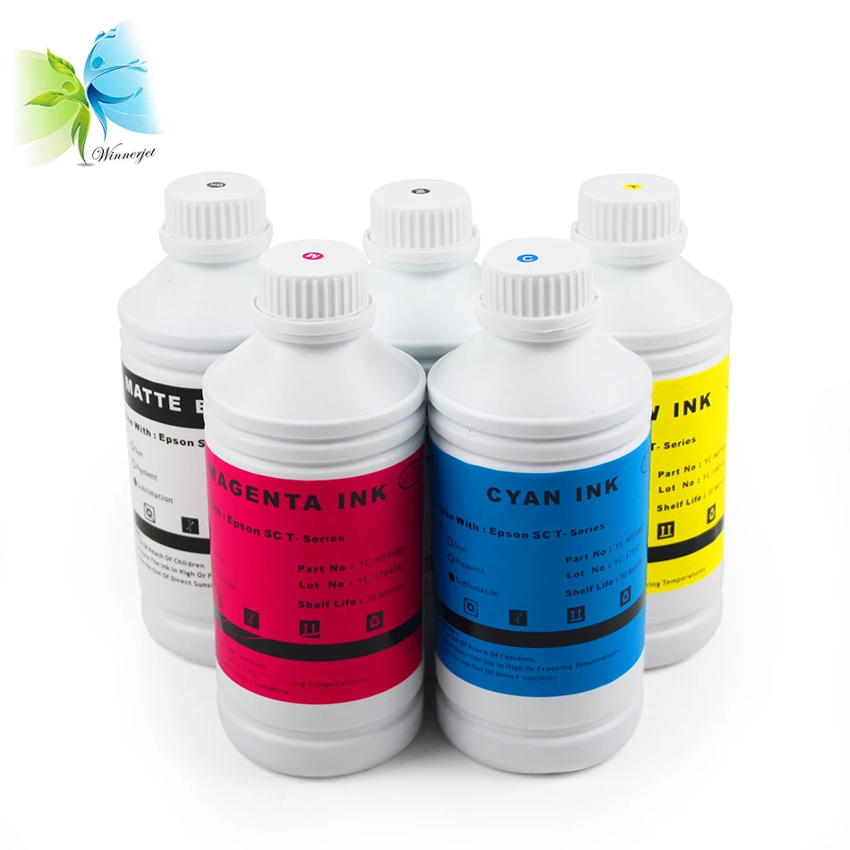 

WINNERJET Heat Transfer Sublimation Inks, for Epson SC-T5200 T3200 T7200 Printer inks refill Kit