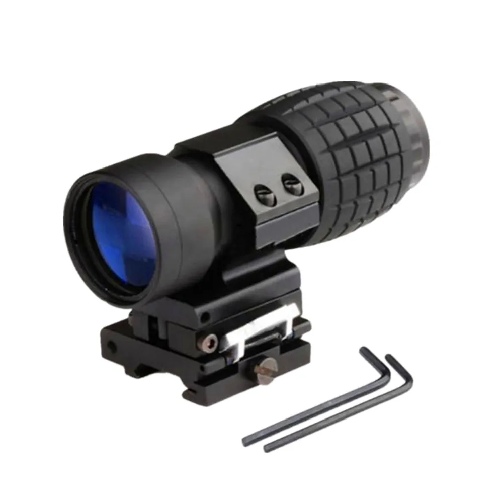 

3x Magnifier Riflescope Tactical Hunting Scope For Riflescopes Toy Mount Fits Holographic Reflex Sight