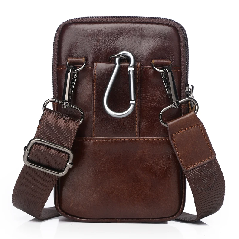 Men Bags Genuine Leather Waist Pack Shoulder Crossbody Bags CrossbMessenger Bag Men Shoulder Bags Phone Pouch Male zznick Men Bags Genuine Leather Waist Pack Shoulder Crossbody Bags CrossbMessenger Bag Men Shoulder Bags Phone Pouch Male zznick