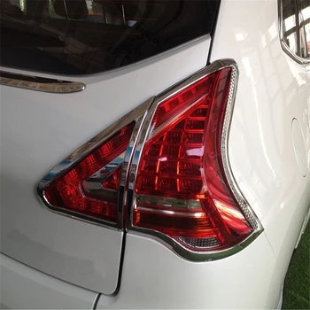 

WELKINRY car auto cover For Peugeot 3008 2013 2014 2015 ABS chrome rear tail lamp light taillamp taillight trim 4pcs/set