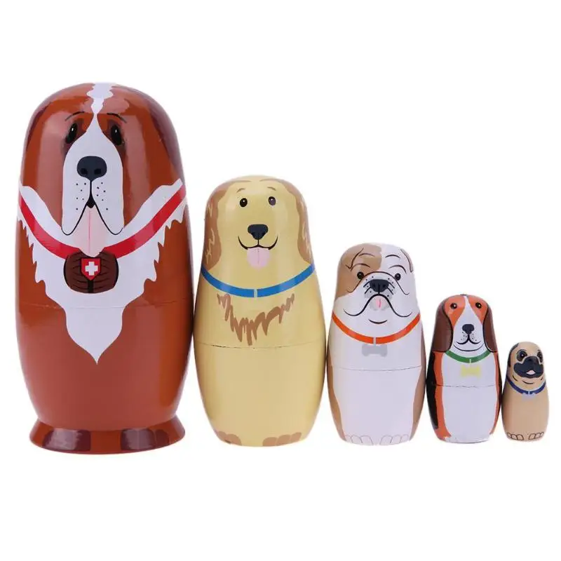 lucy doll Wooden Matrioska Dolls Toys Girls Russian Nesting Dolls Children Educational Toy Handmade Wood Matryoshka Doll CraftsToy coraline doll Dolls