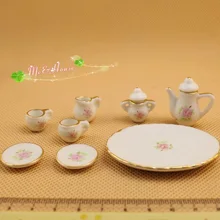 Мини Кукольный дом миниатюрный китайский чайный чайник пакет нежный стиль