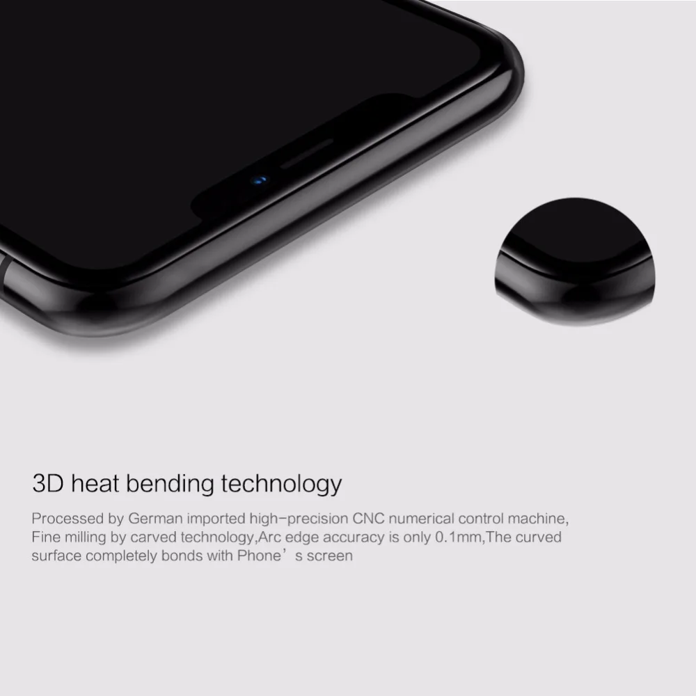 Защитное стекло закаленное для iPhone XS Max XR X S NILLKIN Amazing 3D CP + MAX 9H|tempered glass screen protector|glass