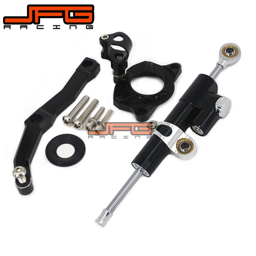 

CNC Steering Damper Stabilizer Linear Reversed Safety Control & Adapter Bracket For KAWASAKI Z800 Z 800 2013 2014 2015 13 14 15