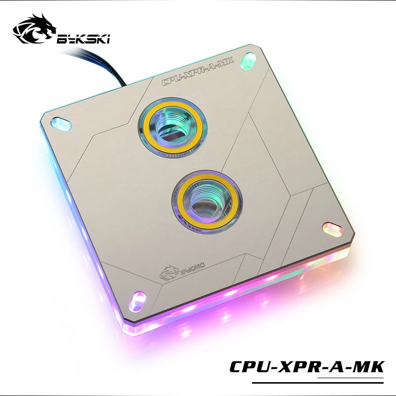 Bykski cpu-XPR-A-MK-V2 RGB Led cpu водяного охлаждения блок для Intel 115x2011 2066 черный