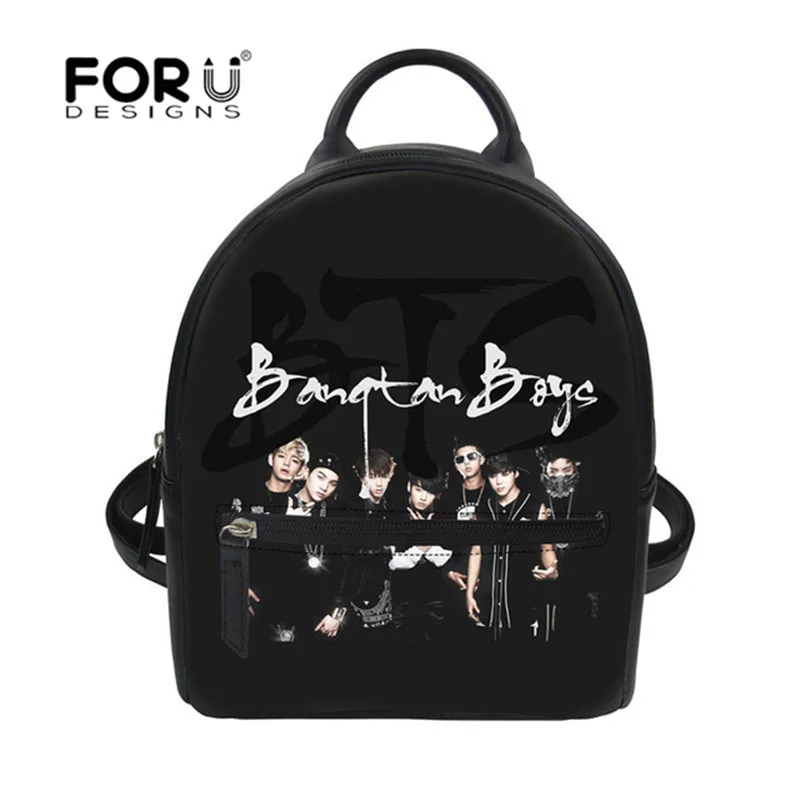 

FORUDESIGNS PU Leather Women Back pack 2018 Fashion BTS Bags for Girls Small Backpacks School Travel Rucksack Mochila Infantil