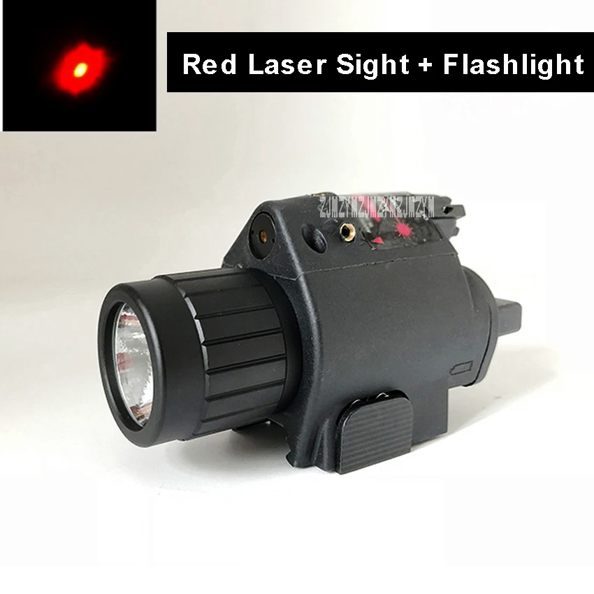 

M6 LED Weapon Light 200 Lumen Flashlight Tactical Red Dot Shooting Laser Sight For Guns And Rifle 20mm Rail Outdoor Hunting