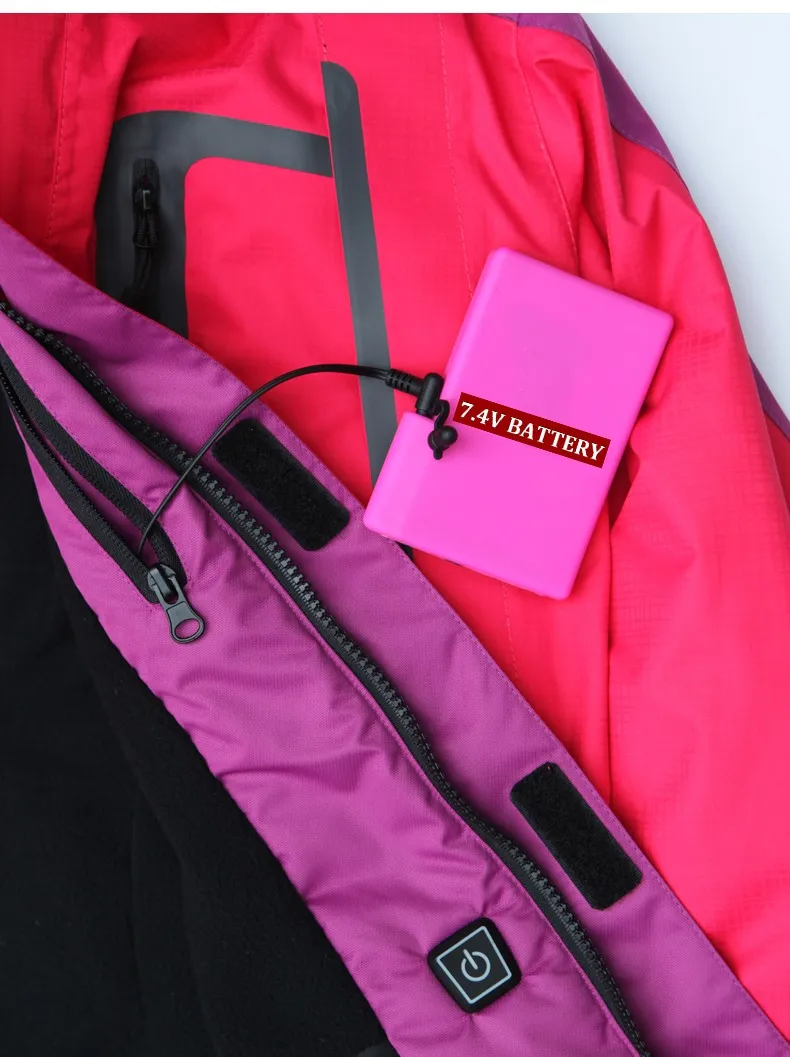 7.4V Brand Windstopper Softshell Jacket Women Winter Skiing Snowboarding Hiking Jacket Female Waterproof Outdoor Sportswear Coat (9)