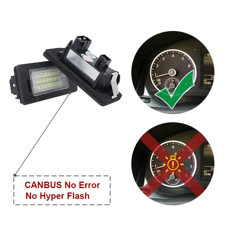 Светодиодный светильник CANBUS без ошибок для номерного знака для BMW 5 серии E39, E60, E60N, E61, E61 X серии E70, E71